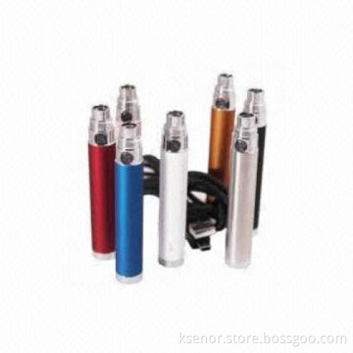 Top Ego USB Batteries with 350/650/900/1,100mAh Capacity, CE, RoHS and FCC Marks